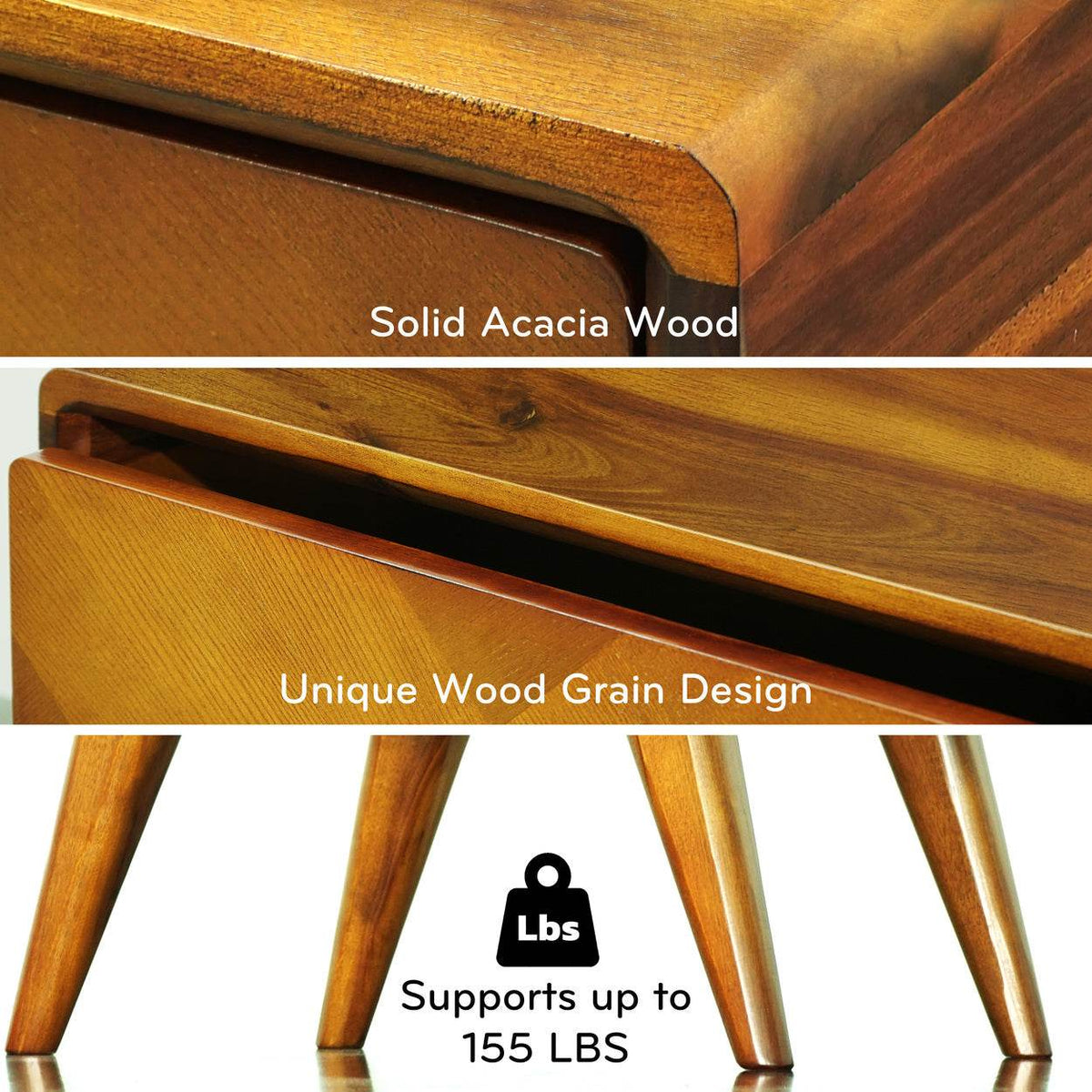Laden Nightstand with drawer