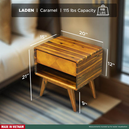 Laden Nightstand with drawer