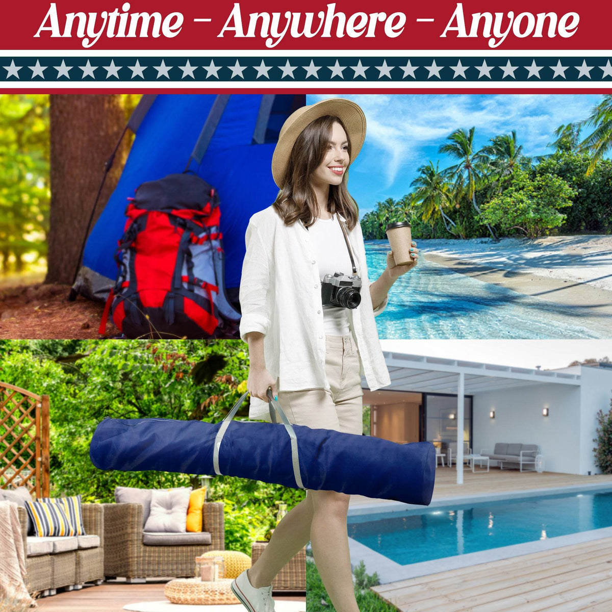 Tranquillo Uniki Canvas Hammock Stand