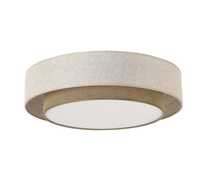 CALISTO JUTE Natural Flush Mount Light