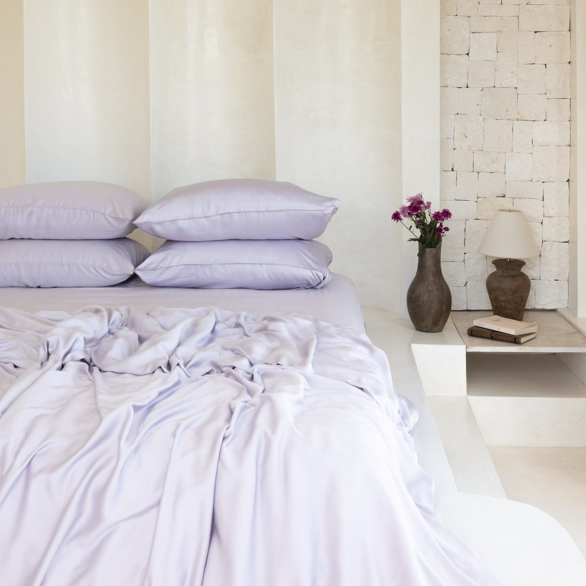 Organic Bamboo Sateen Duvet Cover Set