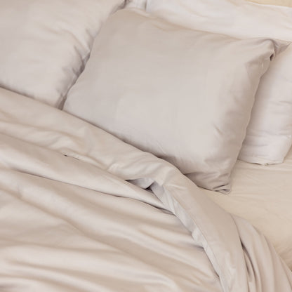 Organic Bamboo Sateen Duvet Cover Set