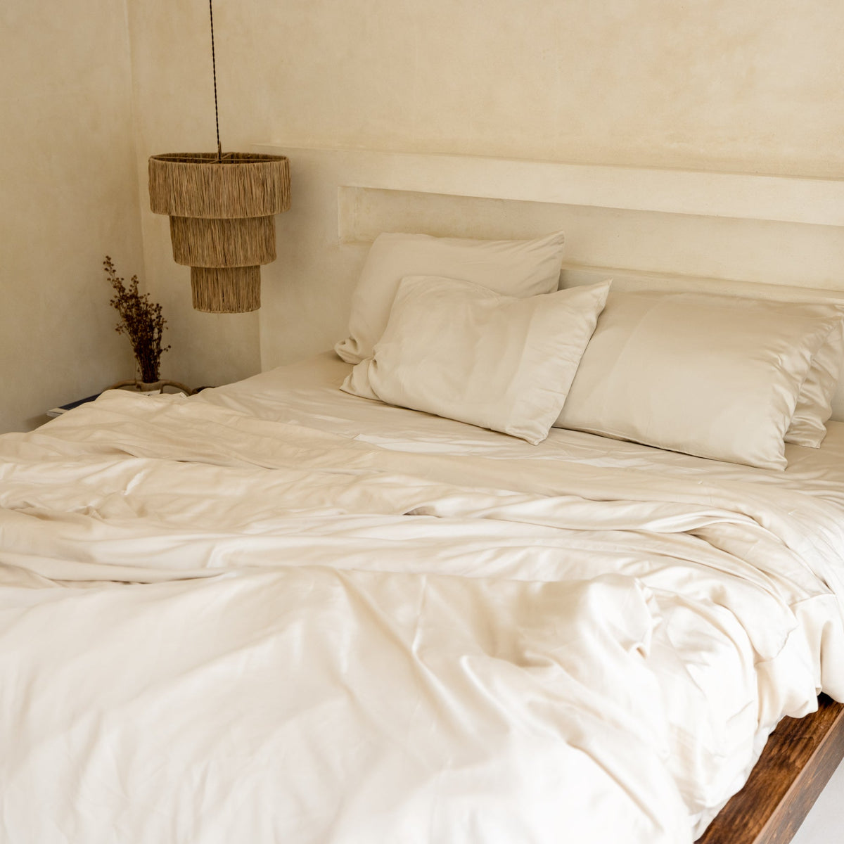 Organic Bamboo Sateen Duvet Cover Set