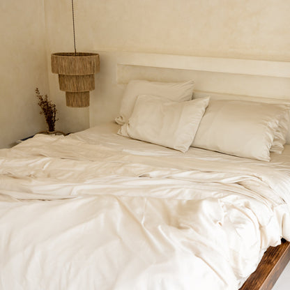 Organic Bamboo Sateen Duvet Cover Set