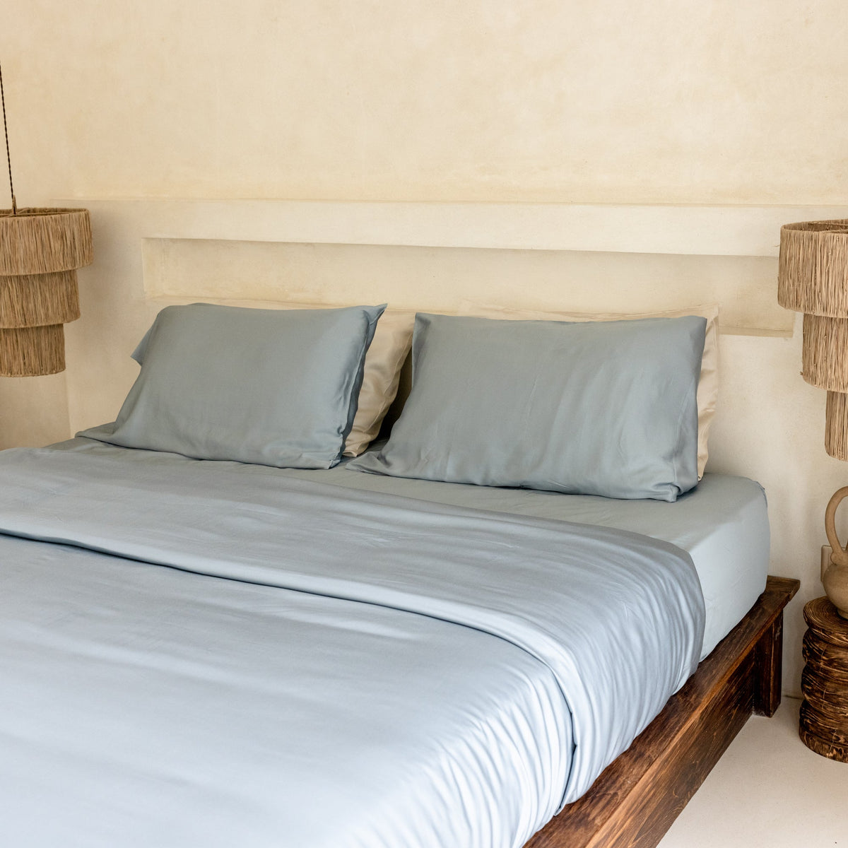 Organic Bamboo Sateen Duvet Cover Set