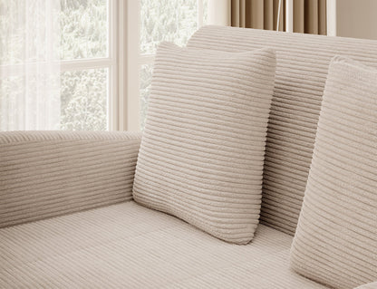 Ario Condo Style 2 Seater Storage Sleeper Sofa - Beige