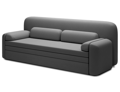 Elioss 3 Seater Storage Sleeper Sofa - Dark Grey
