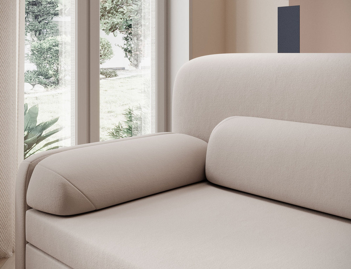 Elioss 3 Seater Storage Sleeper Sofa - Beige