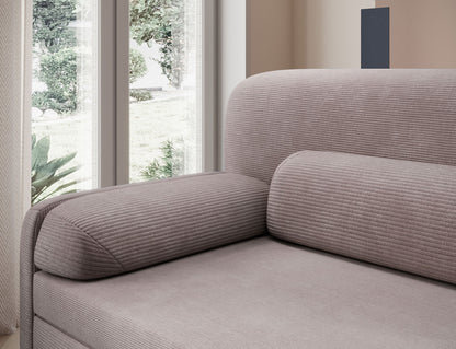 Elioss 3 Seater Storage Sleeper Sofa - Fudge Brown