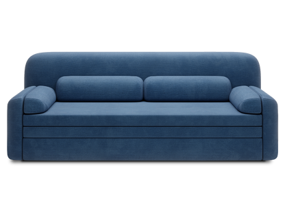 Elioss 3 Seater Storage Sleeper Sofa - Blue