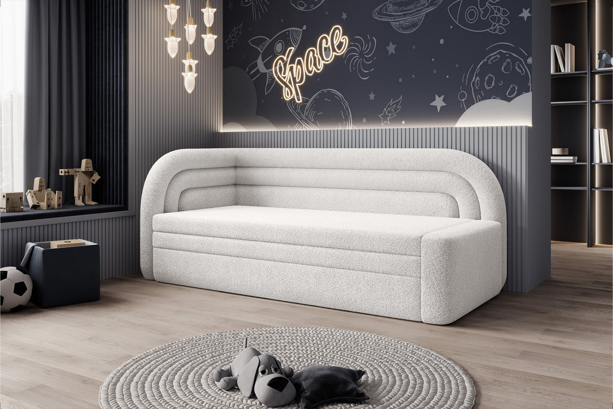 Fabillo Storage Sleeper Sofa - Pearl White