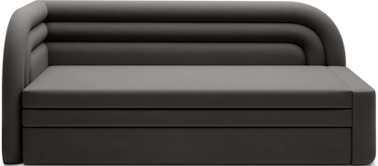 Fabillo Storage Sleeper Sofa - Dark Grey