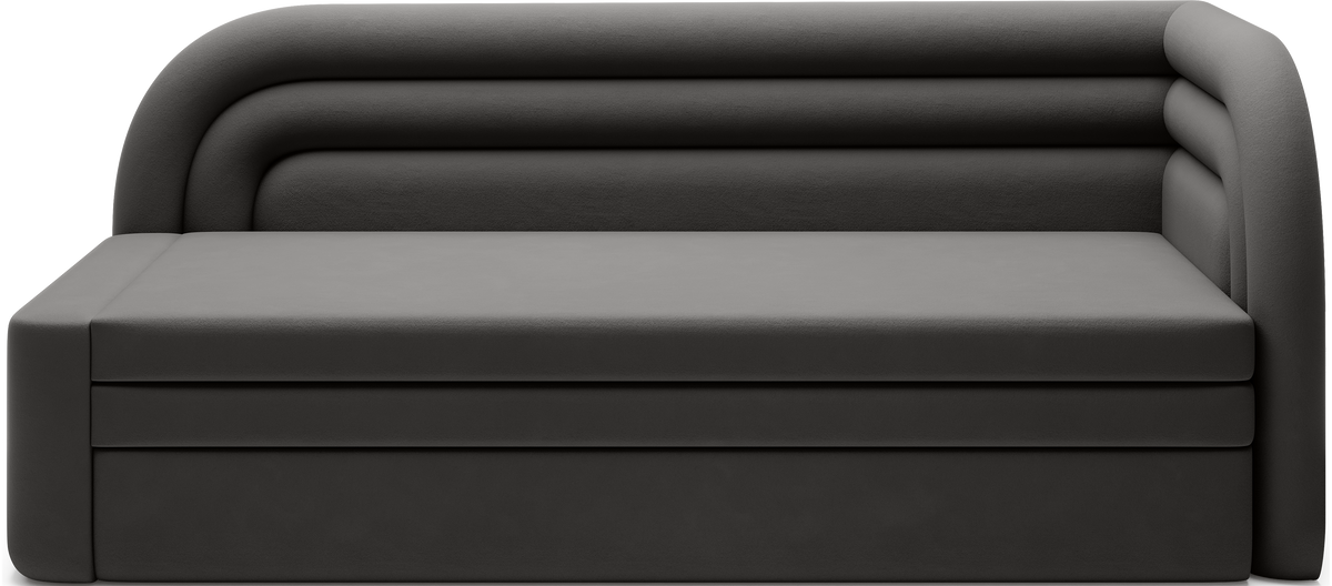 Fabillo Storage Sleeper Sofa - Dark Grey