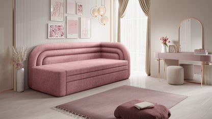 Fabillo Storage Sleeper Sofa - Blush