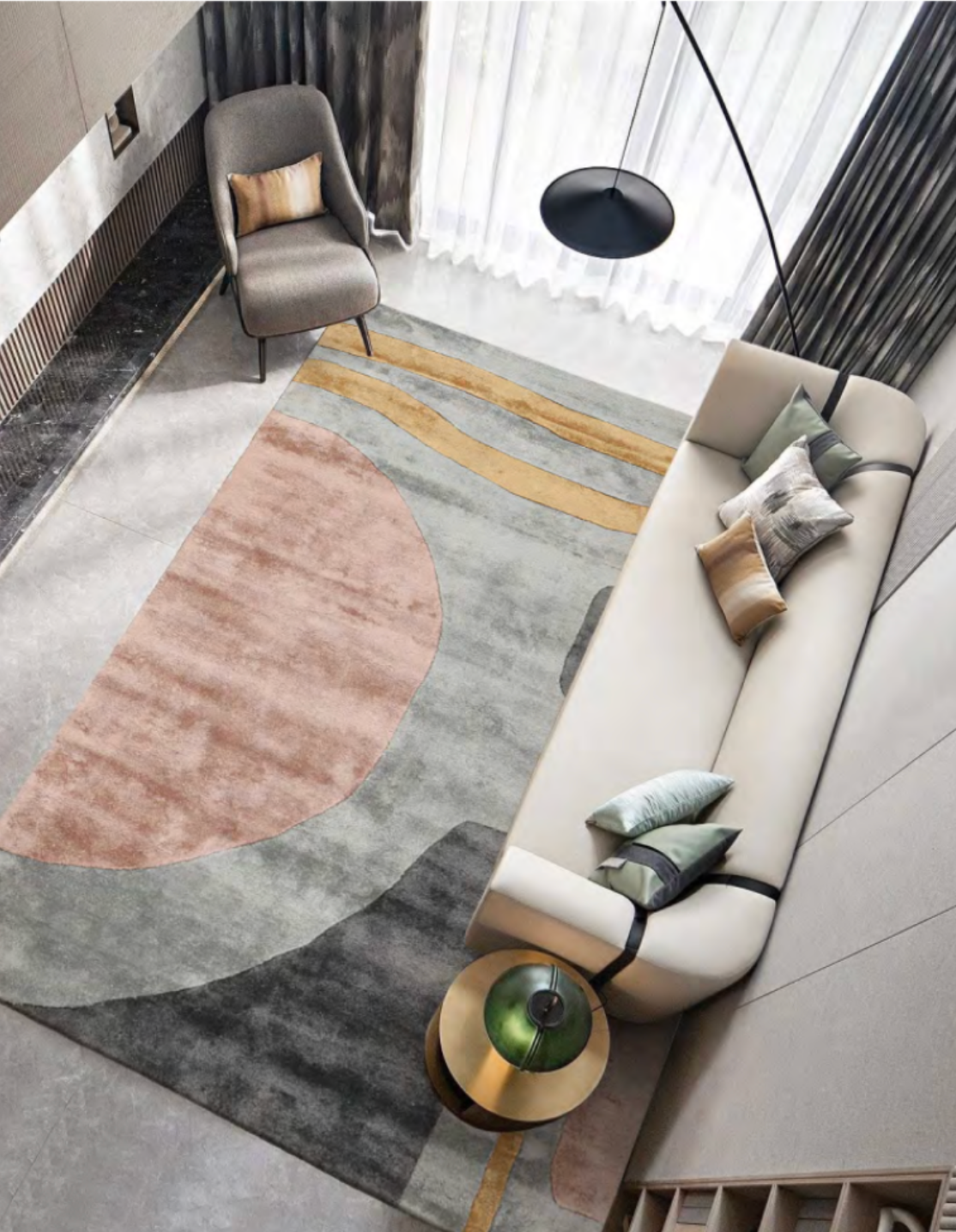 Kyoto Sunset Modernist Rug