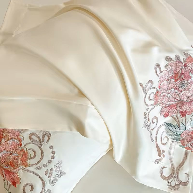 Talia 400 TC 100% Cotton Duvet Set - Beige