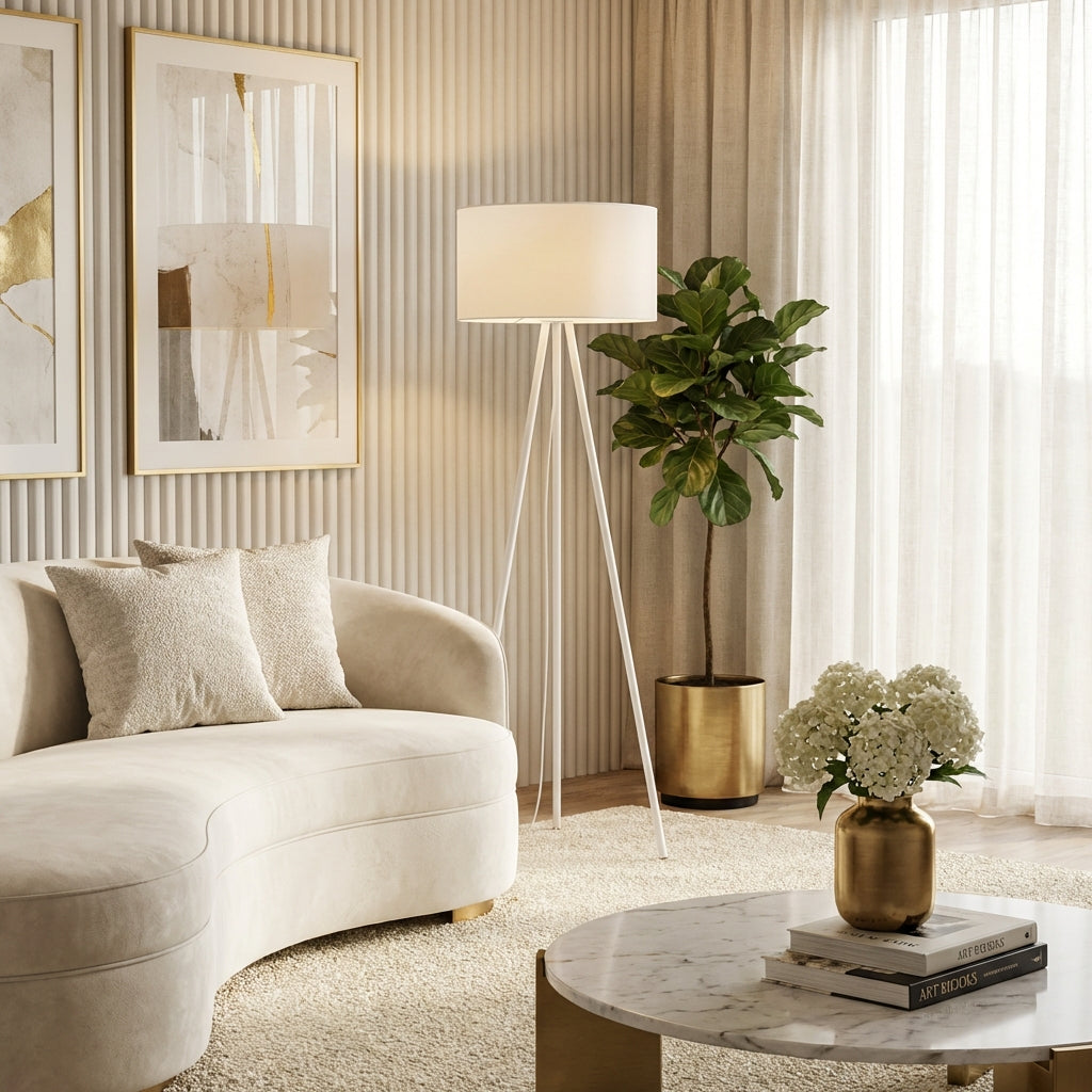 The Montevideo Tripod Floor Lamp