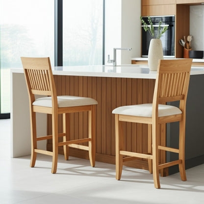 Aspen Pub Chairs, Antique Natural (Set of 2)