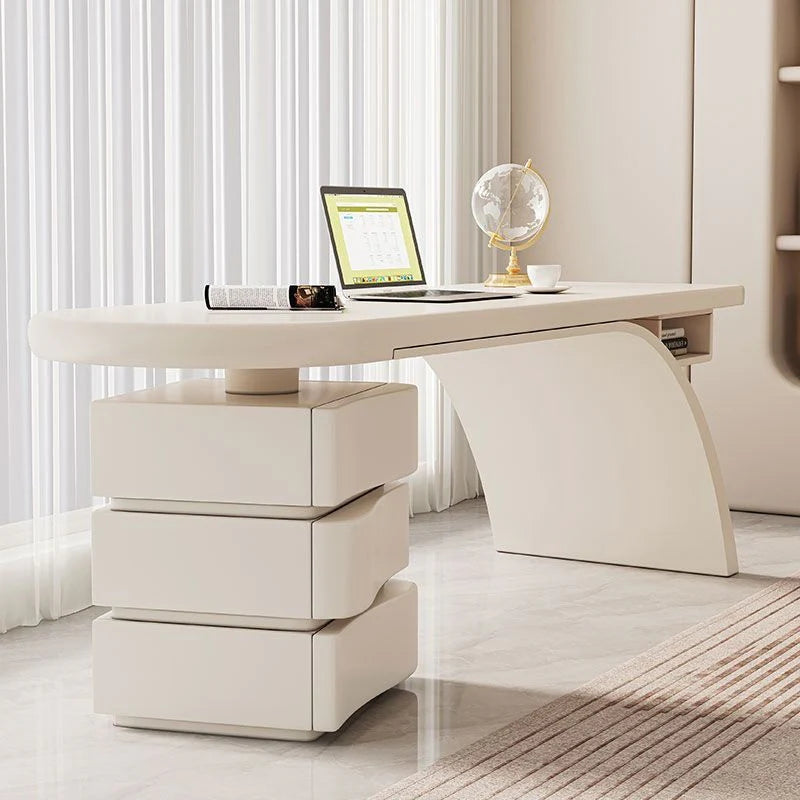 BLV09 Premium Cream White Office Desk