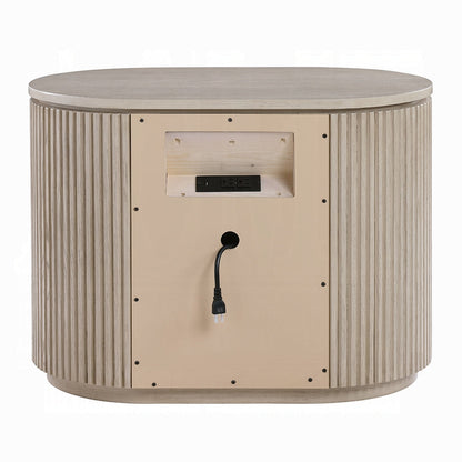 Chianti Luxury Chanel Night Stand w/USB Port - Light Oak