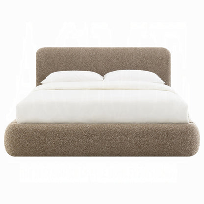 Tapi Upholstered Platform Bed - Beige
