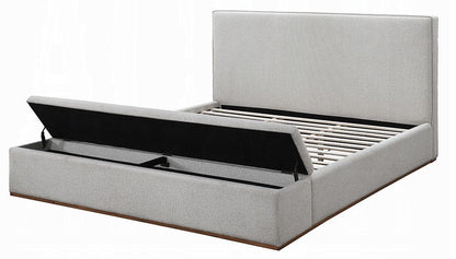 Daisy Storage Upholstered Platform Bed - Grey