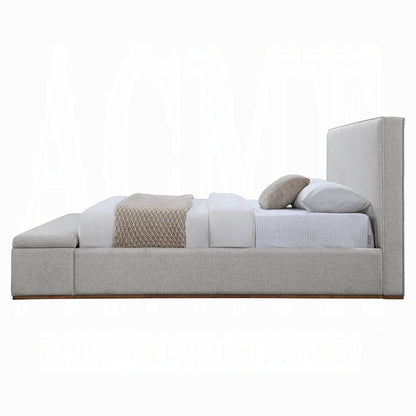 Daisy Storage Upholstered Platform Bed - Grey