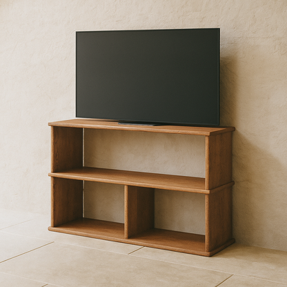 40 Inch Bookshelf TV Stand in Red Oak