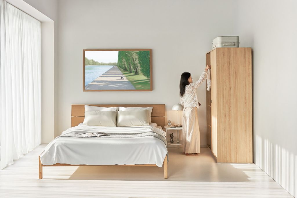 Vline Vienne Bedroom Combo: Sliding Wardrobe and Bed