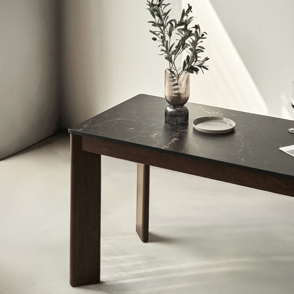 Scania Faux Marble Top Dining Table