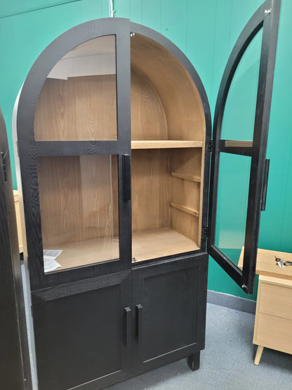 ARDYNAMIC Arch Cabinet, Oak Finish
