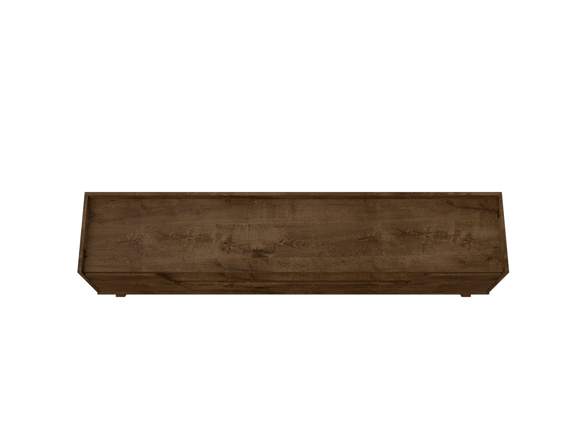 Malmo Modern 70.8" TV Stand with 2 Drawers - Rustic Brown