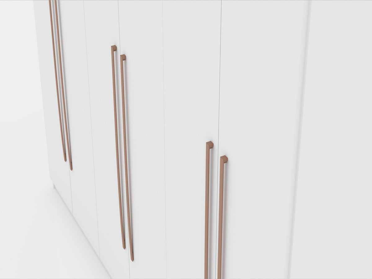 Torino Modern Freestanding Wardrobe - White