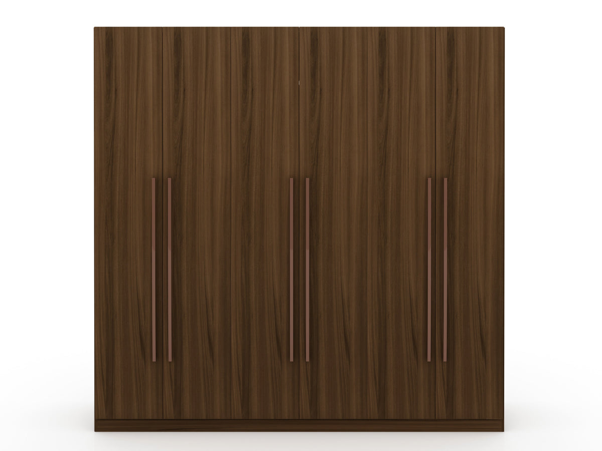 Torino Modern Freestanding Wardrobe - Brown