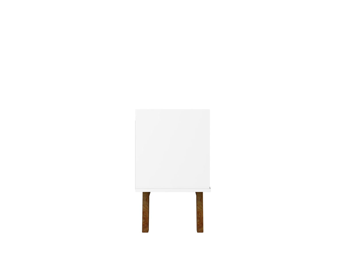 Malmo Modern 70.8" TV Stand with 2 Drawers - White/Brown
