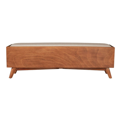 Flynn Bench, Chestnut/White