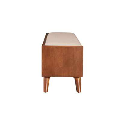 Flynn Bench, Chestnut/White