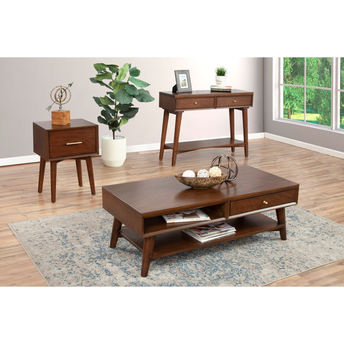 Flynn End Table, Walnut