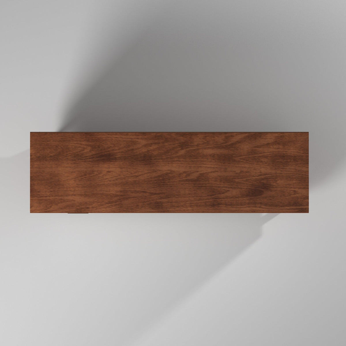 Flynn Large TV Console, Chestnut/White