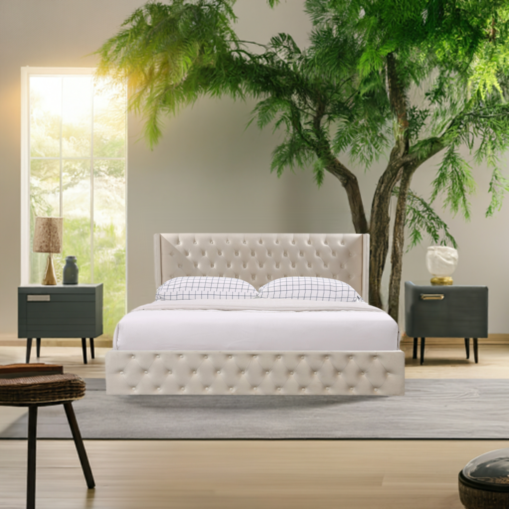 Adam Hydraulic Lift Up Storage Platform King Bed