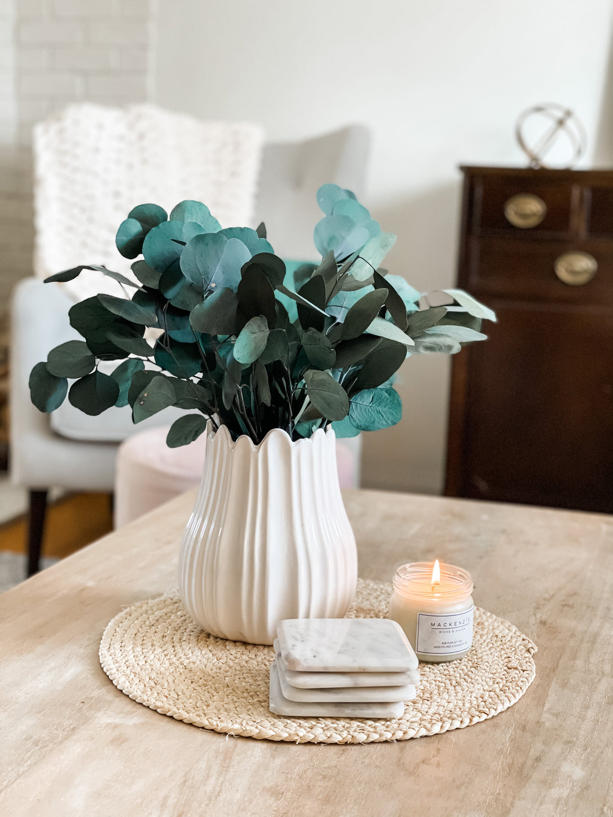 Preserved Silver Dollar Eucalyptus Bundle