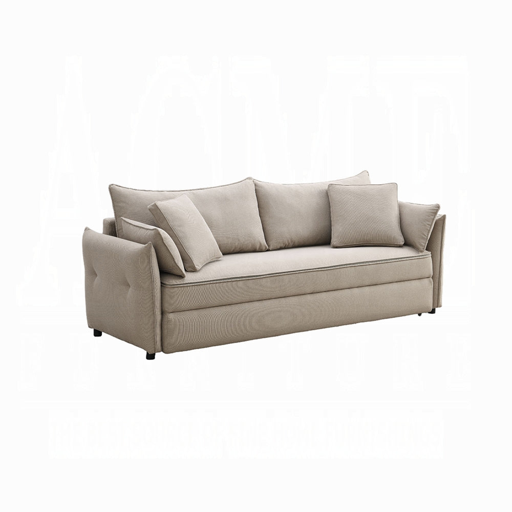 Cais Condo Size Sleeper Sofa w/Storage - Beige