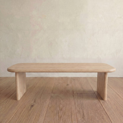 60 Inch Coffee Table in White Oak