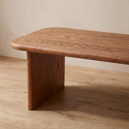 60 Inch Coffee Table in Red Oak