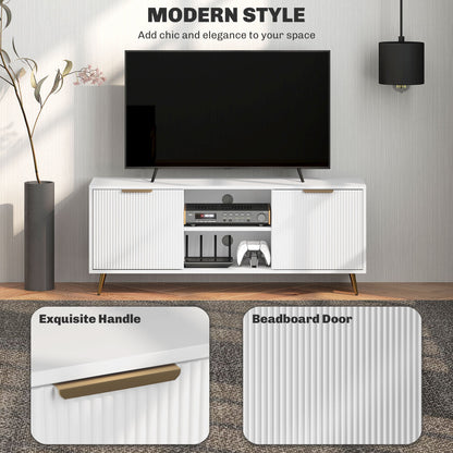 Collins Modern TV Stand for up to 55 Inch TVs-White