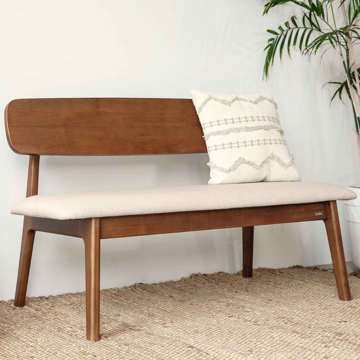 Vline 601 Natural Rubberwood Dining Bench