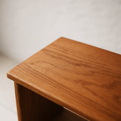 6 shelf bookcase in red oak