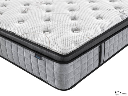 12 Inch Bliss Bamboo Hybrid Pocket Coil Mattress with Cool Gel Memory Foam - Available in 3 Sizes