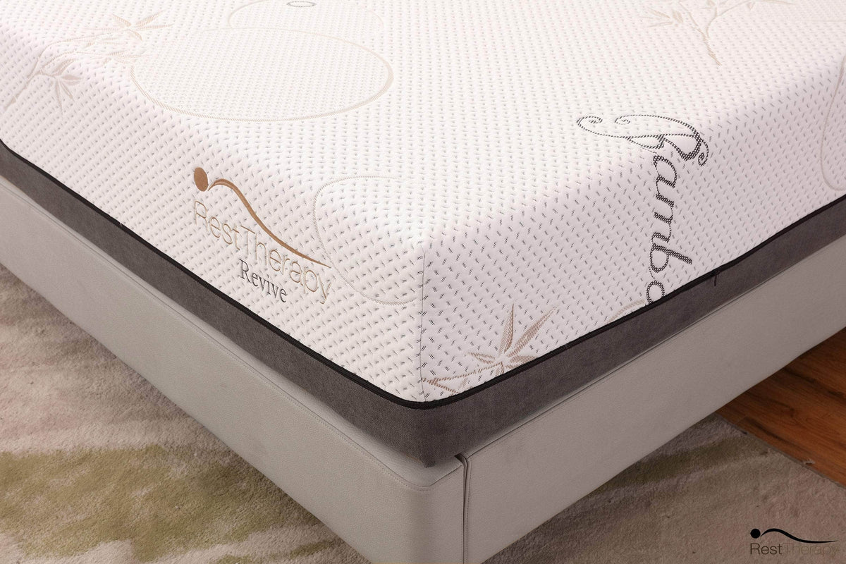 12 Inch Revive Bamboo Cool Gel Memory Foam Mattress - Available in 3 Sizes