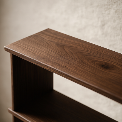 5 shelf bookcase in walnut